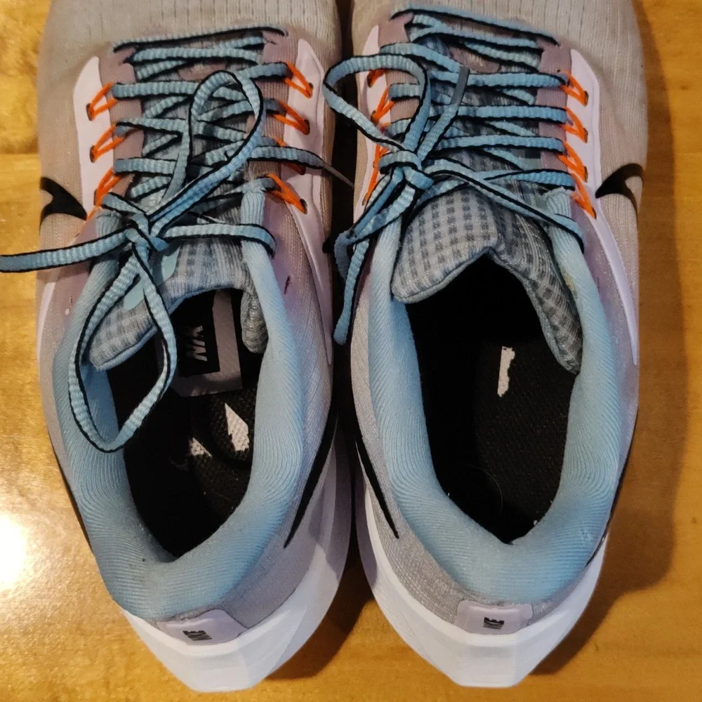 Nike Air Zoom Pegasus 39 tie dye effect gray purple orange and blue size 9.5 - Picture 8 of 11